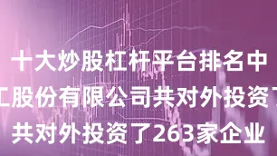 十大炒股杠杆平台排名中国石油化工股份有限公司共对外投资了263家企业