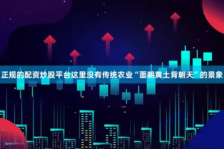 正规的配资炒股平台这里没有传统农业“面朝黄土背朝天”的景象
